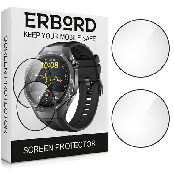 2x ERBORD Hybrid Glass pentru Huawei Watch GT 5 Pro 46mm