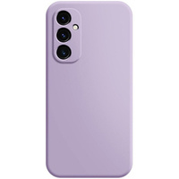 Husă pentru Samsung Galaxy A25, Silicone Lite, violet + sticlă 9H