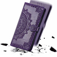 Cu clapetă pentru Infinix Hot 40i, Mandala, violet