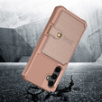 Husa pentru Samsung Galaxy S23 FE, Card Holder Kickstand, roz