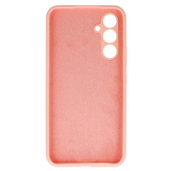 Carcasa pentru Samsung Galaxy A54 5G, Silicone Lite, roz + sticlă 9H