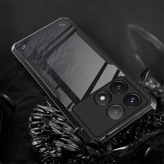 Huse pentru Xiaomi Poco F6 Pro, AntiDrop Hybrid, negru