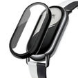 Carcasă 2in1 + sticlă călită pentru Xiaomi Smart Band 10 / 9 / 8, negru