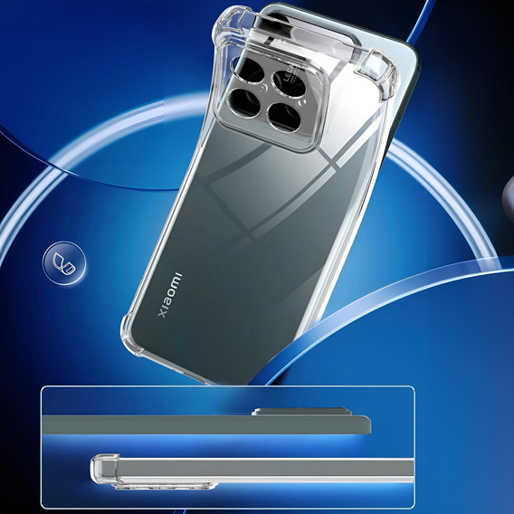 Huse pentru Xiaomi 14T Pro, Dropproof, transparentă