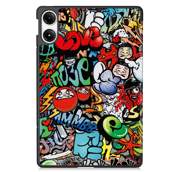 Husă pentru Xiaomi Redmi Pad Pro / Xiaomi Poco Pad, Smartcase, graffiti
