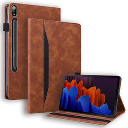 Husă pentru Samsung Galaxy Tab S10 FE+ Plus, Classic, cu spațiu pentru stylus, negru
