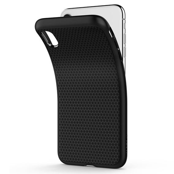 Husă Spigen Liquid Air mată neagră pentru Apple iPhone X / Xs