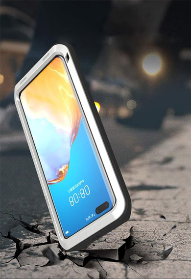 Love Mei Huse pentru Huawei P40 Pro, armored without glass, de argint