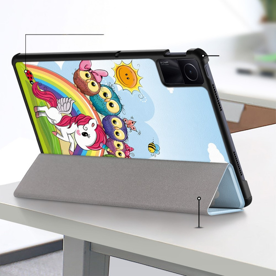 Husă pentru Xiaomi Redmi Pad SE 11", Smartcase, unicorn