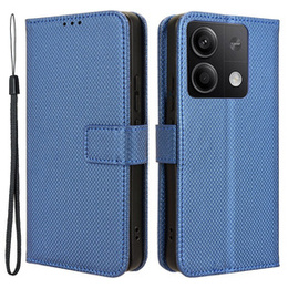 Cu clapetă pentru Xiaomi Redmi Note 13 5G, Wallet Smart Magnet, albastru