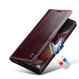 Carcasă flip CASEME pentru Samsung Galaxy Note 20 Ultra, Waxy Textured, roșu