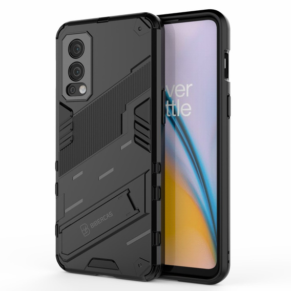 Husa pentru OnePlus Nord 2 5G, Military kickstand, albastru