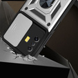 Husă blindată pentru Xiaomi Poco F4 GT, CamShield Slide, de argint
