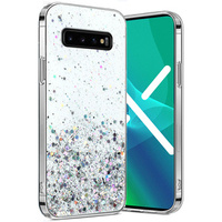 Huse pentru Samsung Galaxy S10 Plus, Glittery, transparentă