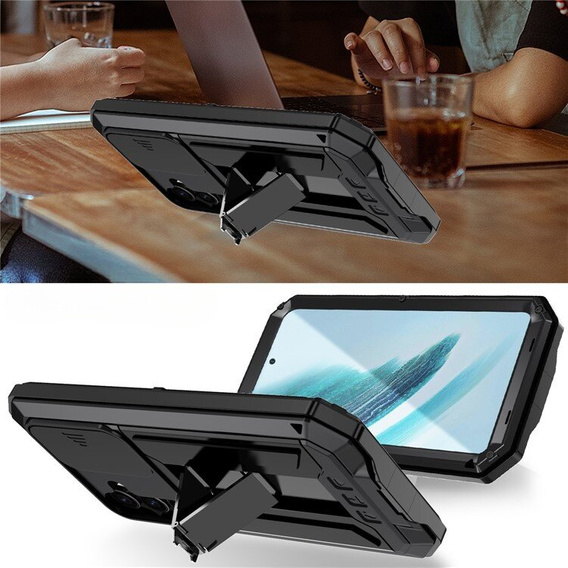 Husă blindată pentru Samsung Galaxy S24+ Plus, R-JUST, negru