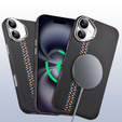 Carcasa pentru iPhone 16 Plus, Carbon Fiber MagSafe, negru