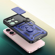 Husă blindată pentru Oppo Reno 13 Pro, CamShield Slide, albastru