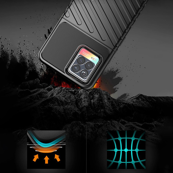 Huse pentru Realme 8/8 Pro, Thunder, negru
