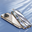Husa pentru iPhone 16 Pro, Magnetic Dual Glass, de aur