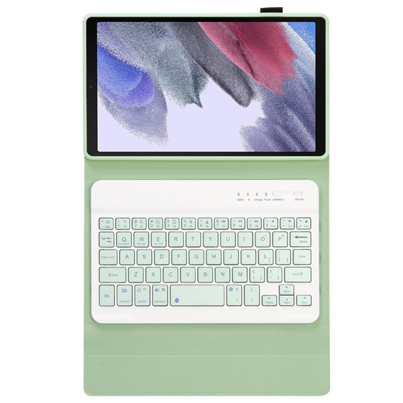 Carcasă + tastatură Samsung Galaxy Tab A7 Lite 8.7 T220 / 225, verde deschis