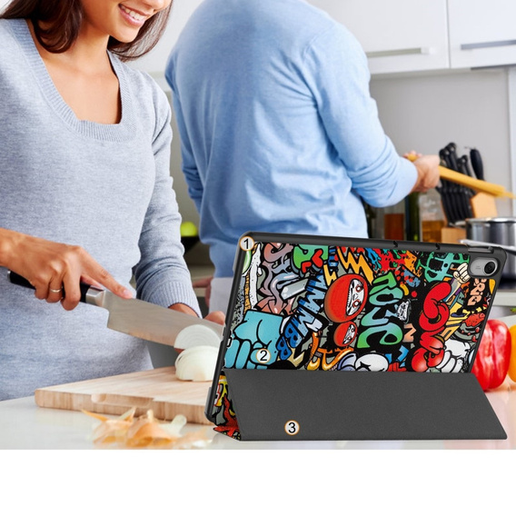 Husă pentru Huawei MatePad 11.5 2024, Smartcase, graffiti