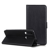 Huse pentru Huawei P40 Lite E, Wallet Litchi Leather, negru