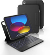 Husă tastatură pentru iPad 11" 2025 A16 (11 gen.) / iPad 10.9" 2022 (10 gen.), Dexnor Magnetic Keyboard Touchpad, negru