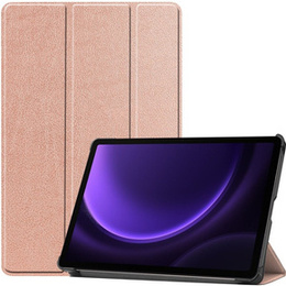 Husă pentru Samsung Galaxy Tab S9 FE, Tri-fold, roz rose gold