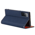 Husă din piele pentru Samsung Galaxy S20 FE, ERBORD Grain Leather, albastru închis