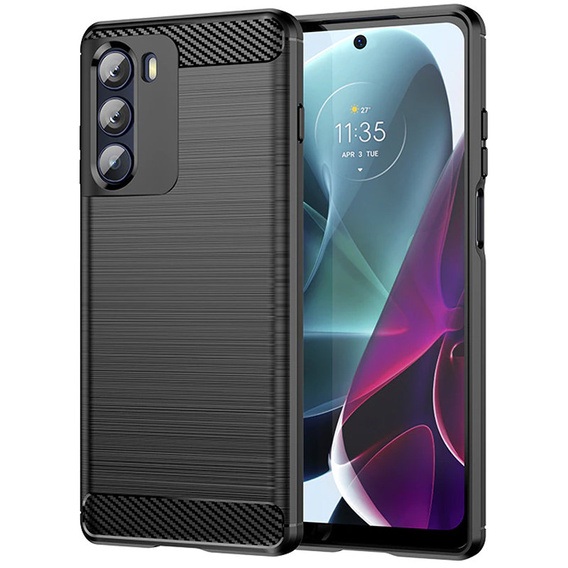 Huse pentru Motorola Moto G200 5G, Carbon, negru