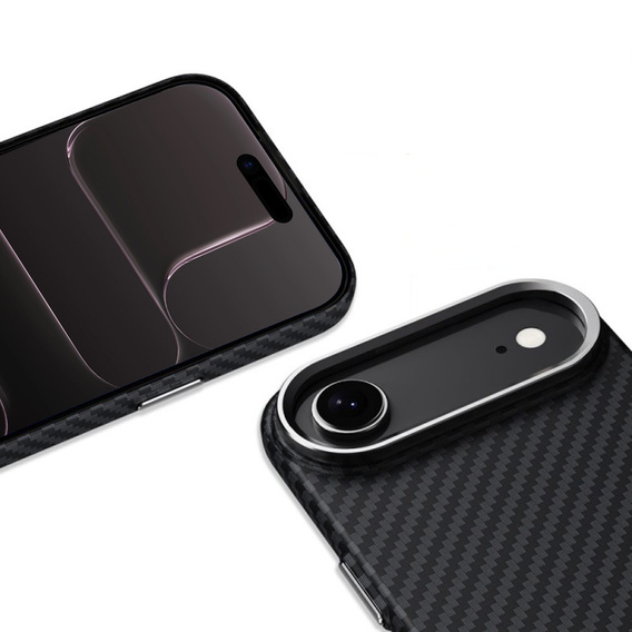 BENKS Kevlar Armor PRO Carbon Fiber 600D A068 caz pentru MagSafe pentru iPhone Air