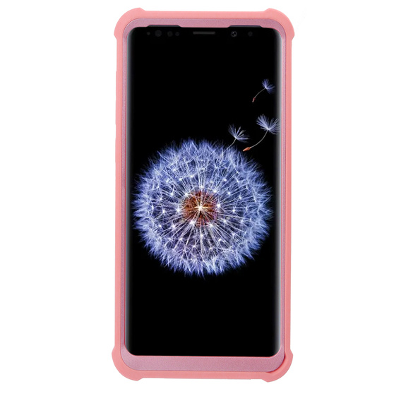 Husă blindată pentru Samsung Galaxy S9 Plus, Dexnor Full Body, roz rose gold