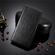 Cu clapetă pentru Infinix Hot 11s, Crazy Horse Wallet, negru