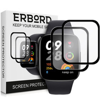 2x ERBORD Hybrid Glass pentru Xiaomi Redmi Watch 3