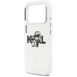Husă Karl Lagerfeld IML Glitter Karl și Choupette MagSafe pentru iPhone 17 Pro