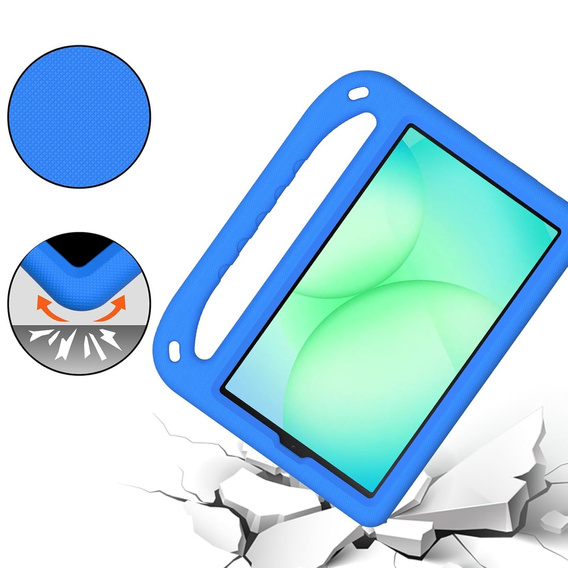 Husa pentru copii pentru Samsung Galaxy Tab A11 / A9, Husa pentru copii cu mâner, albastru