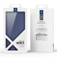 Dux Ducis Huse pentru Samsung Galaxy S25 Edge, Skin X Pro, MagSafe, albastru închis