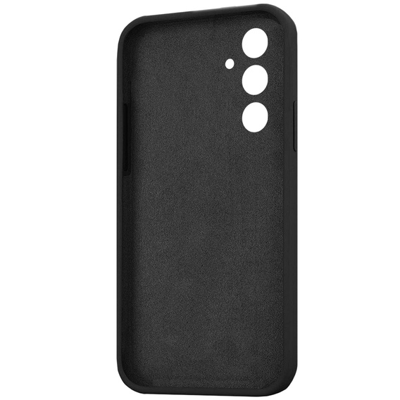 Carcasa pentru Samsung Galaxy A54 5G, Silicone Lite, negru + sticlă 9H