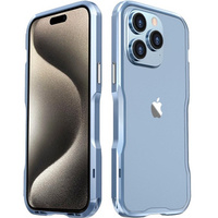 Husa LUPHIE pentru iPhone 15 Pro, Armor Bumper, albastru