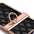 Husă pentru Samsung Galaxy Z Flip 4 5G, Rhombus Grid, Black