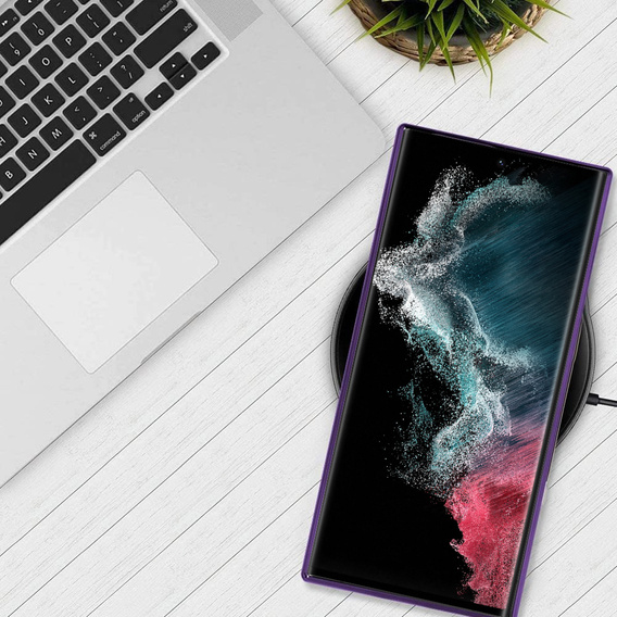 Huse pentru Samsung Galaxy S22 Ultra, MagSafe Hybrid, violet