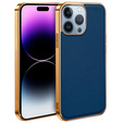 Huse pentru iPhone 13 Pro, Cowhide Leather, albastru