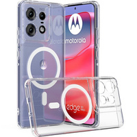 Husă pentru Motorola Edge 50 Pro, Fusion Hybrid Case, pentru MagSafe, transparentă