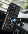 Husă blindată pentru Realme GT 7 / 7T, CamShield Slide, negru