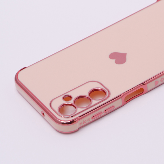 Huse pentru Samsung Galaxy A14 4G/5G, Electro heart, roz rose gold