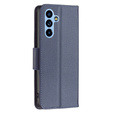 Cu clapetă pentru Samsung Galaxy A54 5G, Wallet Litchi Magnet, albastru închis