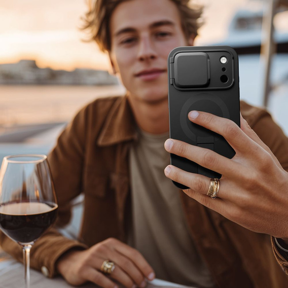 Husă de protecție Tech-Protect Kevlar Aura cu suport și funcție MagSafe pentru iPhone 17 Pro Max