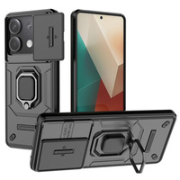 Husă pentru Xiaomi Redmi Note 13 5G, KickStand Camera Lens, negru