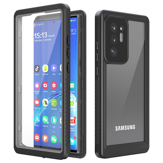 Husă impermeabilă IP68 pentru Samsung Galaxy Note 20 Ultra, negru