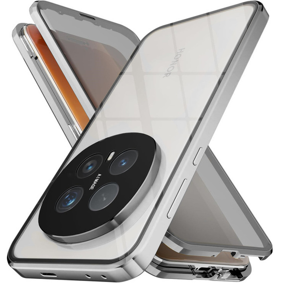 Husă magnetică dublă din sticlă pentru Honor Magic 8 Pro